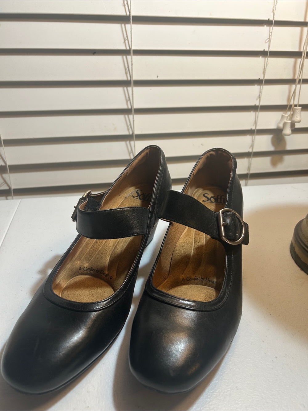 Sofft Black Mary Jane Pumps with Buckle Strap - Picture 7 of 11